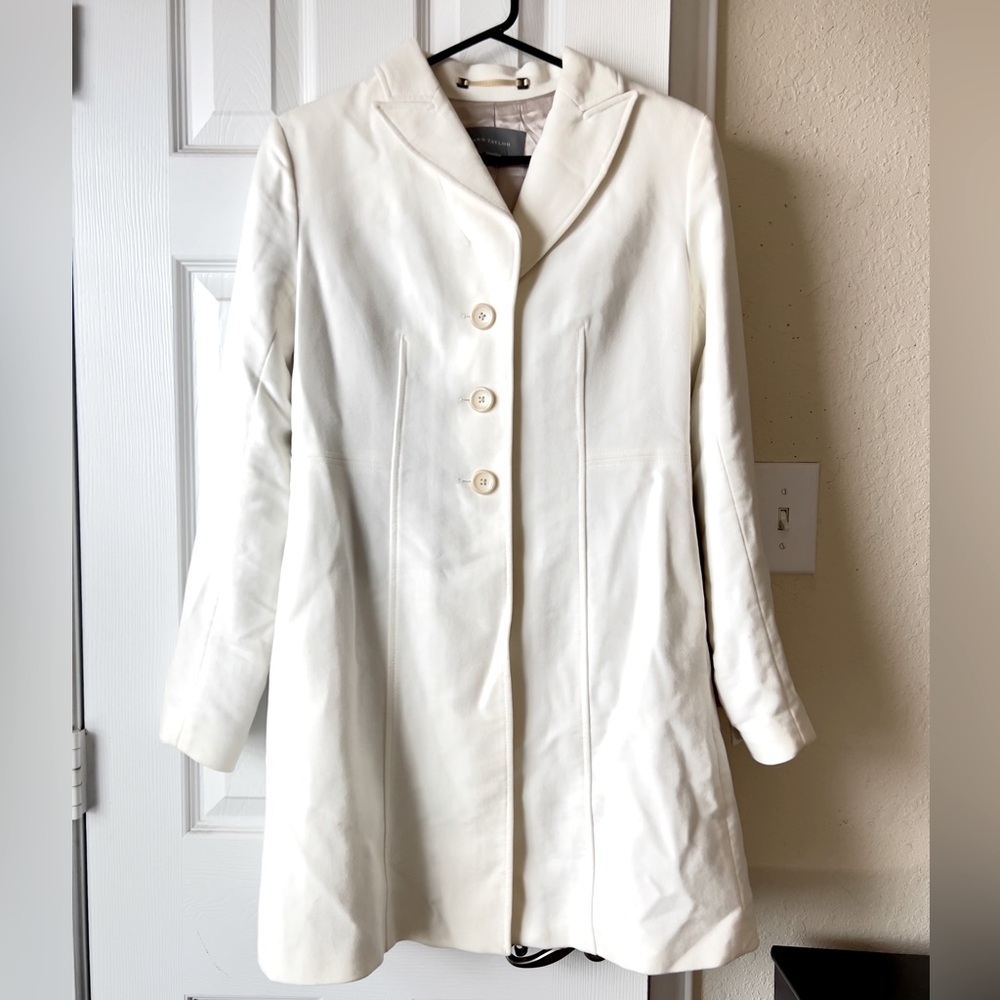 286189393436 NWT Ann Taylor trench coat IVORY